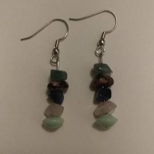 Multicolor Stone Earrings (Handmade)
